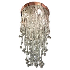 Lustre moderne en cristal Todd Rugee