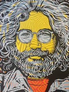 Jerry Garcia Standing On The Moon Touch of Grey Variant by Todd Slater Rock Art