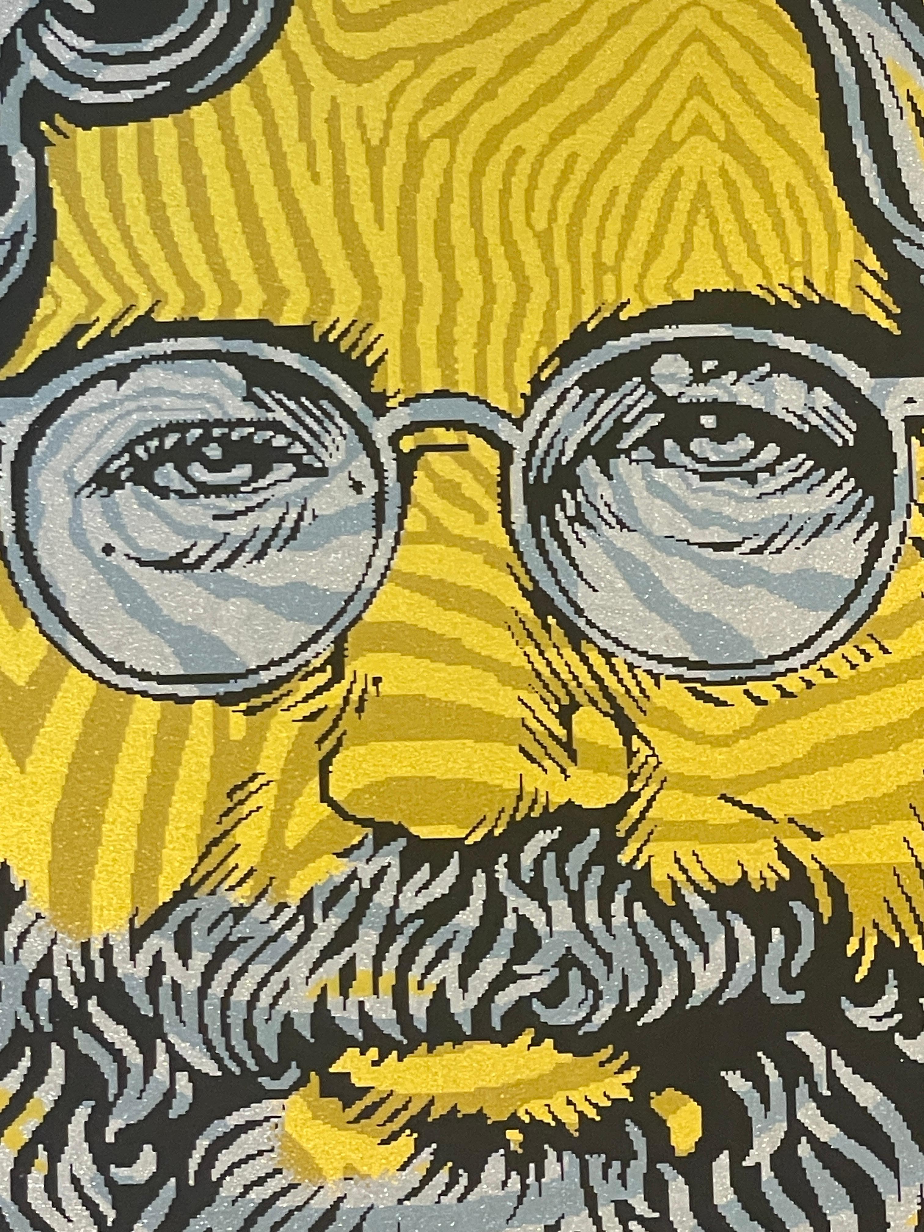 Jerry Garcia Standing On The Moon Touch of Grey Variant by Todd Slater Rock Art For Sale 6