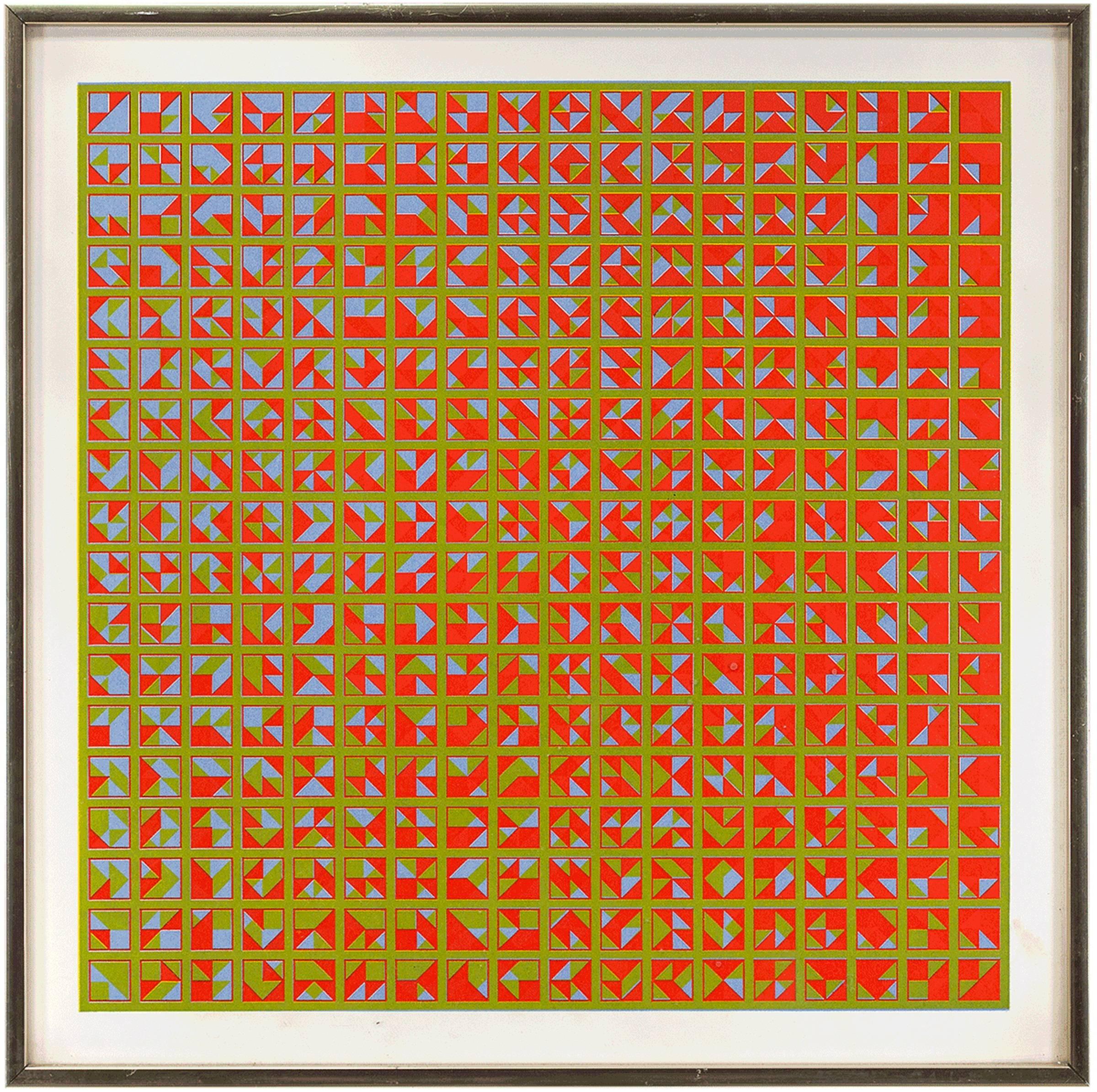 Todd Smith Abstract Print - Square Variables I