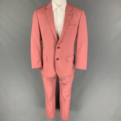 TODD SNYDER Size 40 Rose Wool Notch Lapel Suit