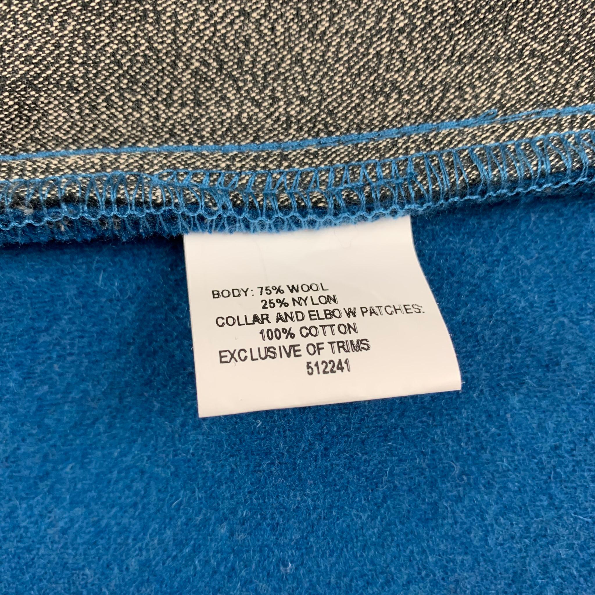 TODD SNYDER x L.L. BEAN Size M Teal Tan Textured Wool / Nylon Shirt Jacket 1