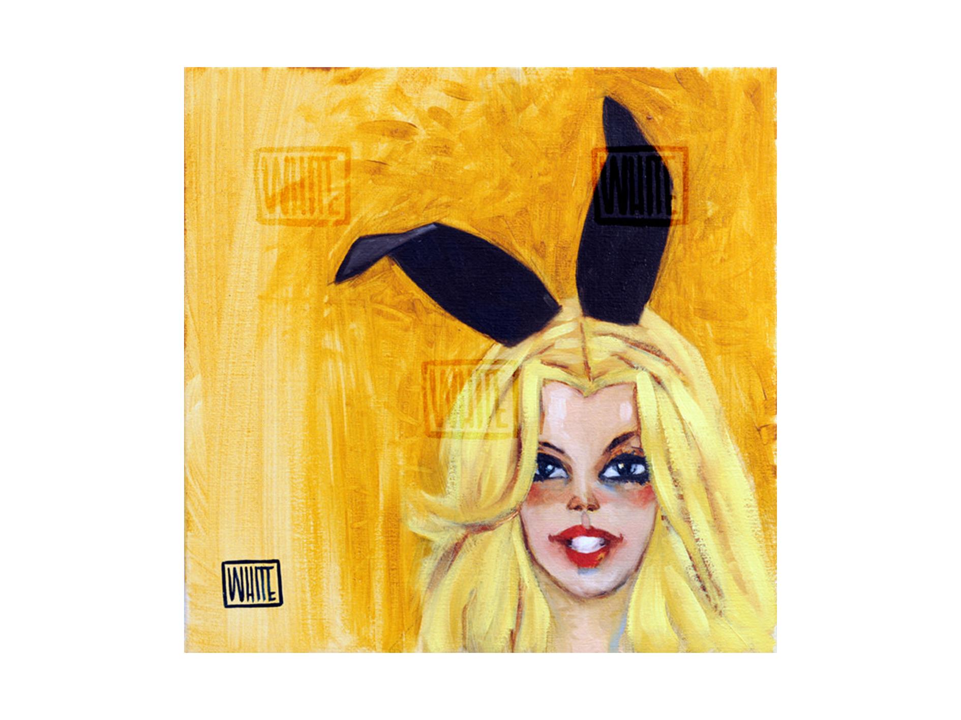 Todd White Portrait Painting - Peek a Bunny