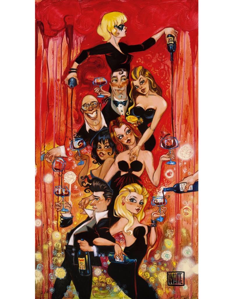 Figurative Print di Todd White - Prendere decisioni di versamento