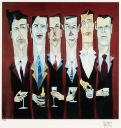 TODD WHITE "Sixpack" limitierte Auflage Giclée-Druck gerahmt