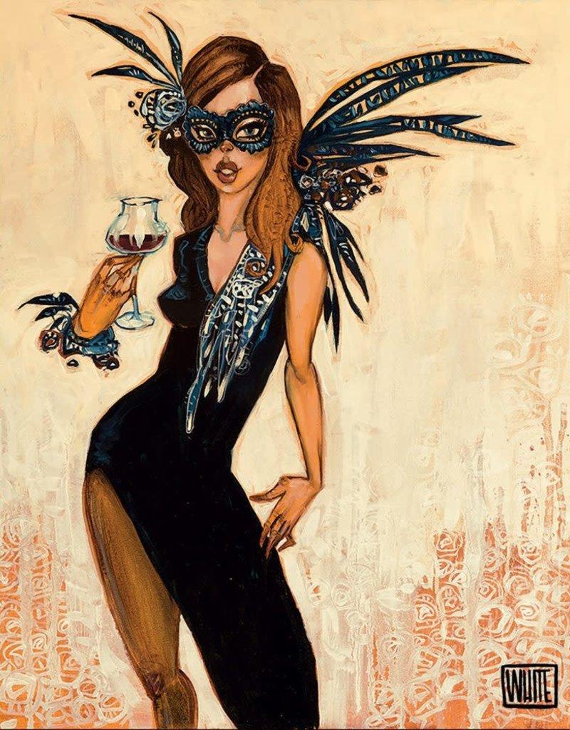 Figurative Print de Todd White - Asunto de corbata blanca