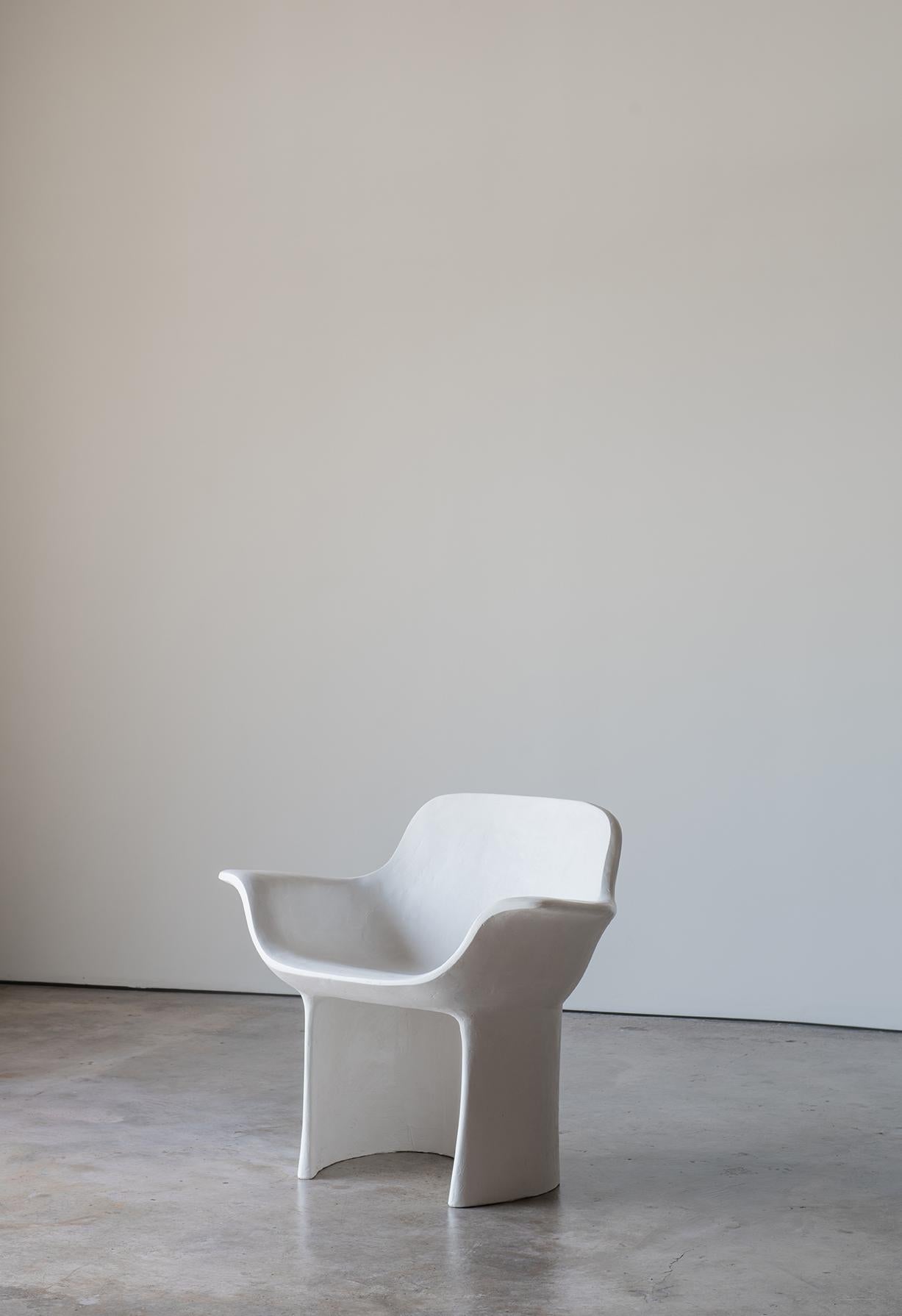 Todo El Bien 'Todo El Mal) Chair in Polished Plaster by Reynold Rodriguez In New Condition In Philadelphia, PA