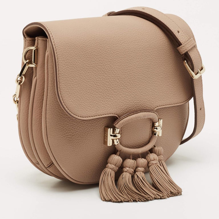 Tod's Beige Leather Crossbody Bag For Sale at 1stDibs
