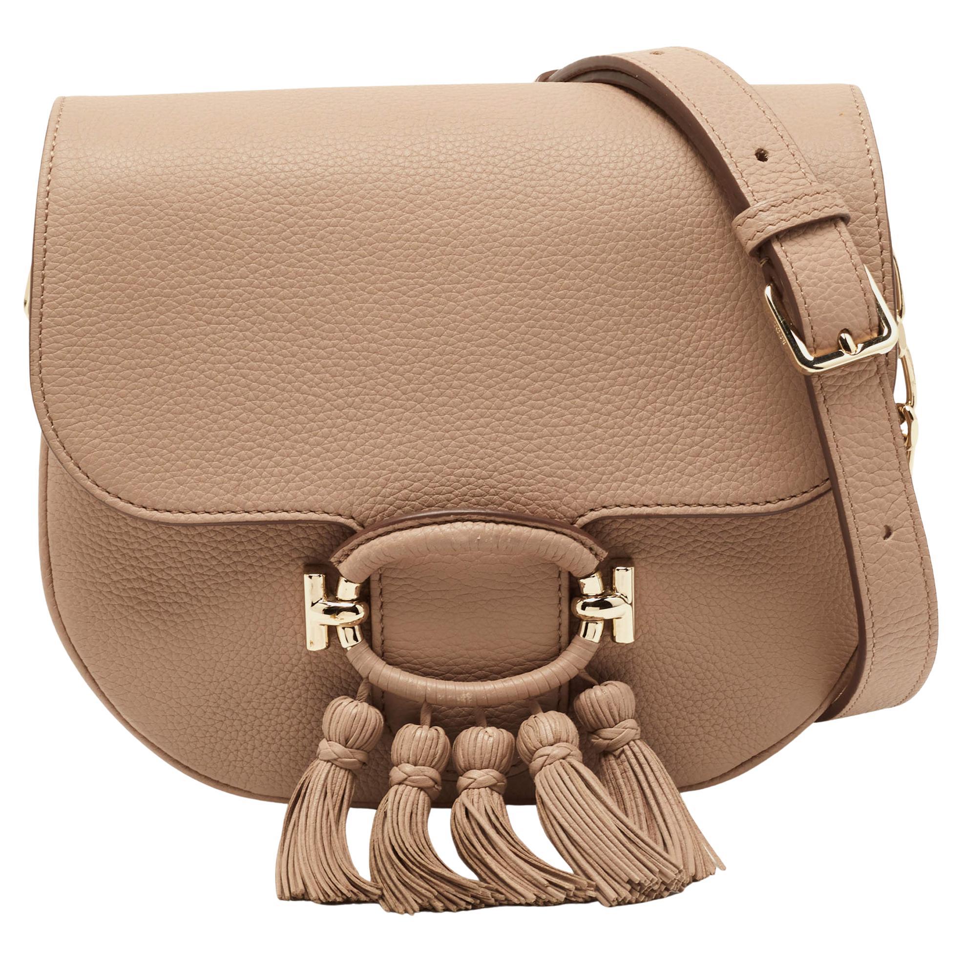 Tod's Beige Leather Crossbody Bag