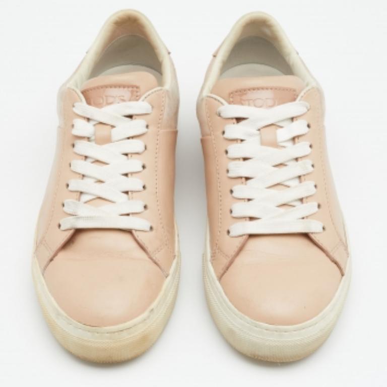 Beige Tod's Baskets basses beige taille 37 en vente