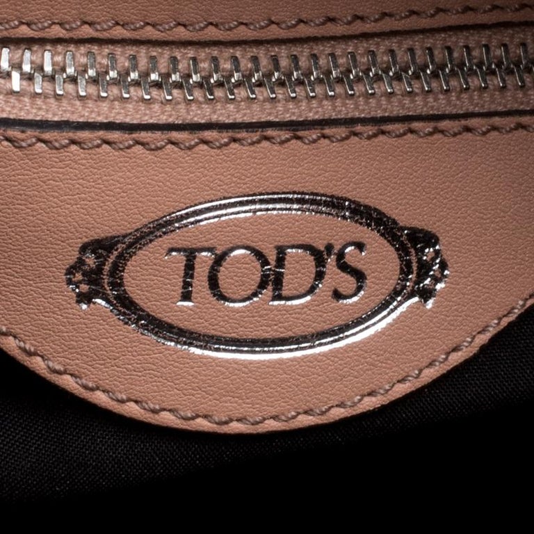 Tod's Beige Leather Miky Hobo For Sale at 1stDibs