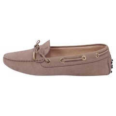 Tod’s Beige Suede Driving Loafers - EU 38.5