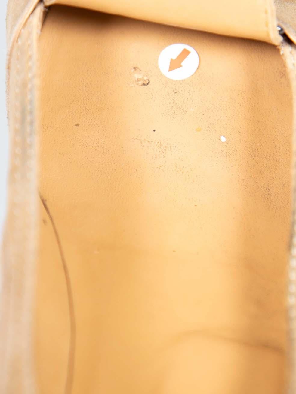 Tod's Mocassins en daim beige à petit talon Taille IT 38.5 en vente 5