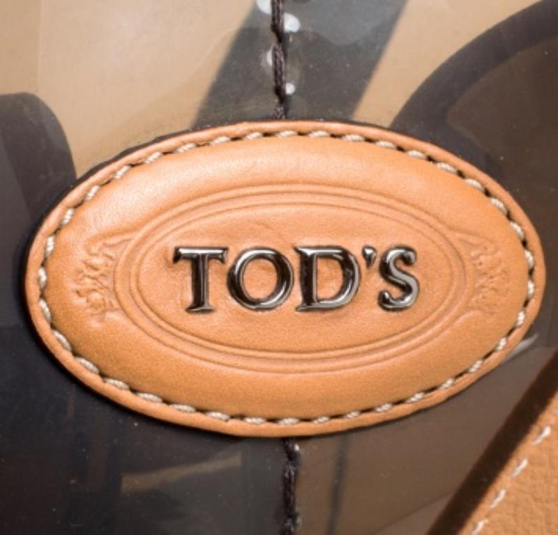 Tod's Tote negro/marrón de PVC y piel en venta 6