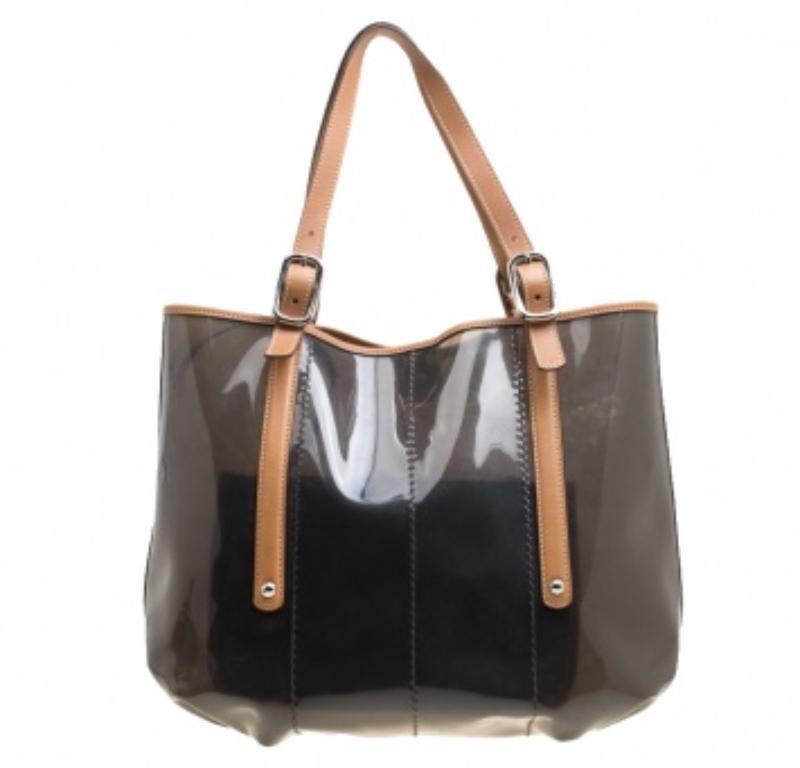 De las mujeres Tod's Tote negro/marrón de PVC y piel en venta