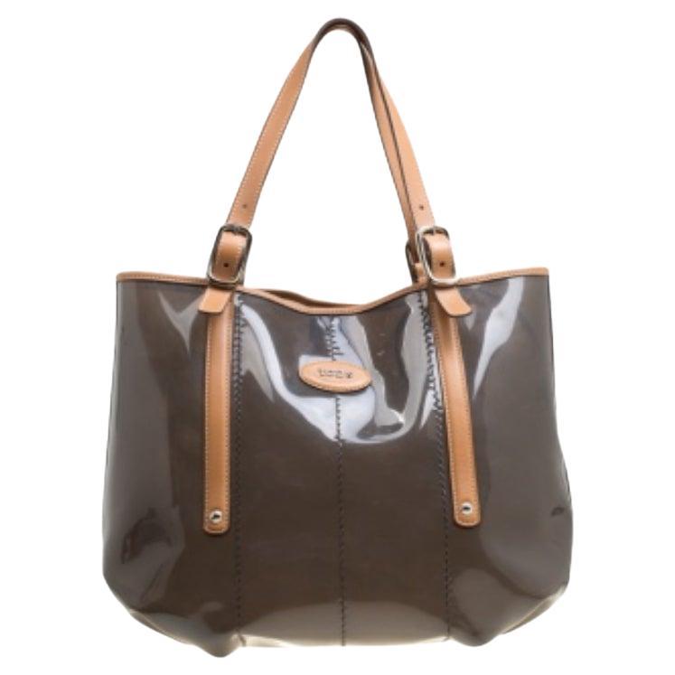 Tod's Tote negro/marrón de PVC y piel en venta