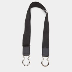 Tod's Black Fabric Buckle Waist Belt 90CM