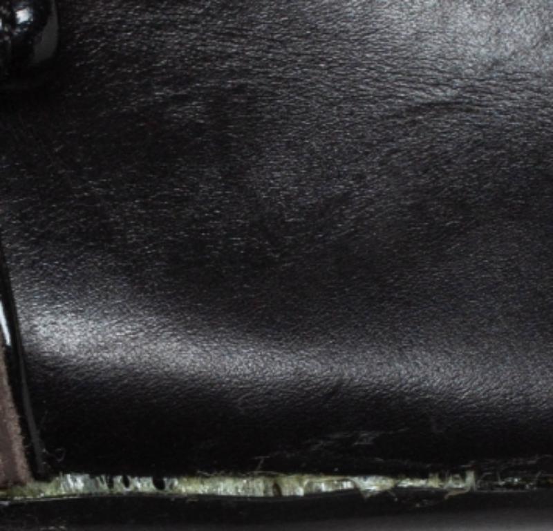 Tod's Black/Grey Leather Dew Ballet Flats Size 38 en venta 1