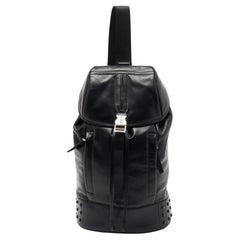 Tod's Black Leather Backpack