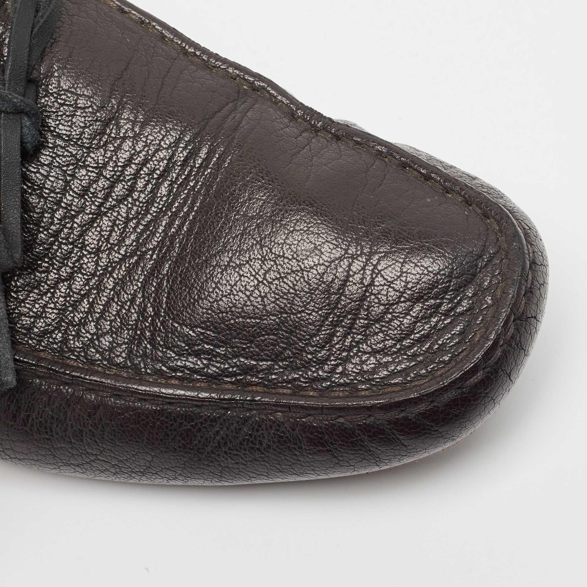Tod's Black Leather Bow Slip On Loafers Size 39.5 For Sale 3