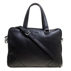 Tod's Black Leather Briefcase