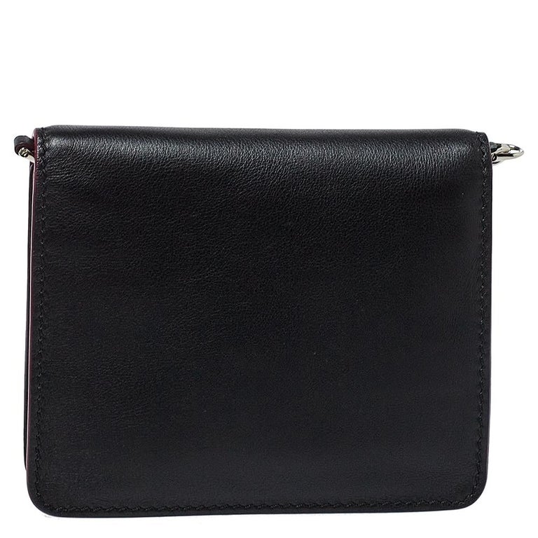 Tod's Black Leather Double T Chain Shoulder Bag at 1stDibs