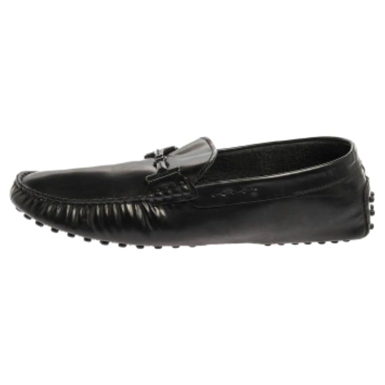 Mocassini Tod's a doppia T in pelle nera taglia 44