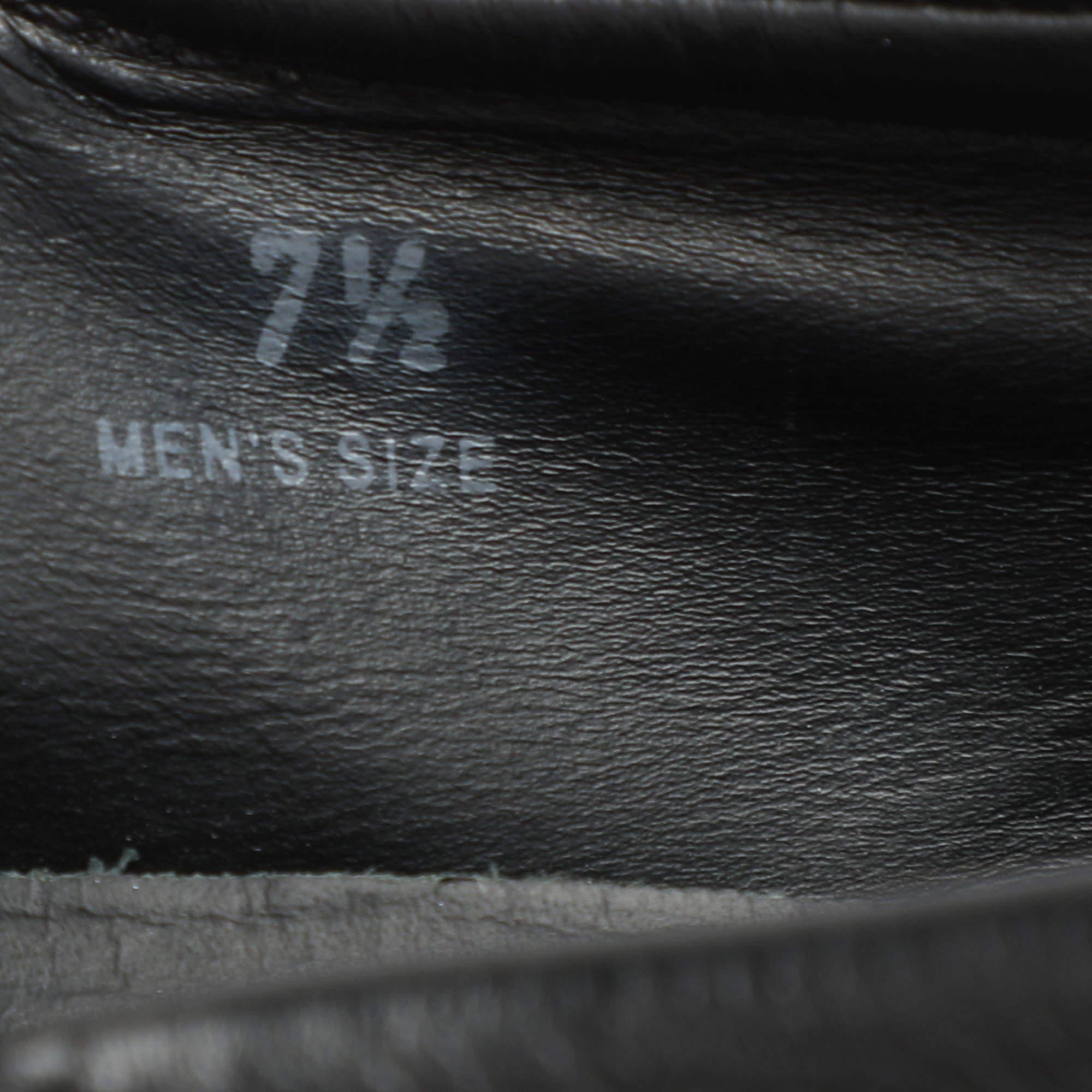 Tod's Espadrille en cuir noir Taille 41.5 en vente 2