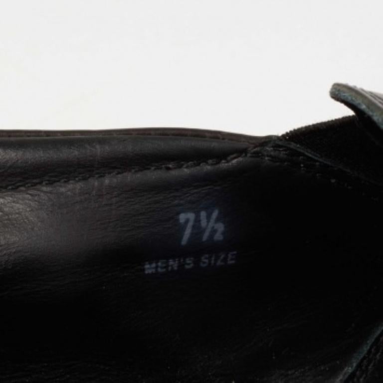 Tod's Espadrille Slip On Loafers aus schwarzem Leder, Größe 41,5 im Angebot 2
