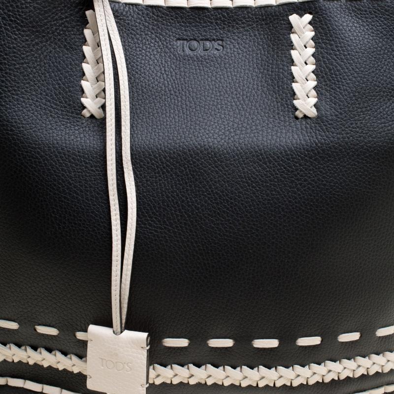 Tod's Black Leather Gipsy Shopper Tote 1