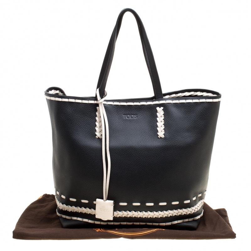 Tod's Black Leather Gipsy Shopper Tote 3