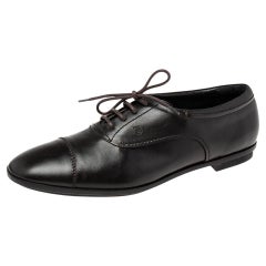 Tod's Black Leather Lace Up Oxford Size 41