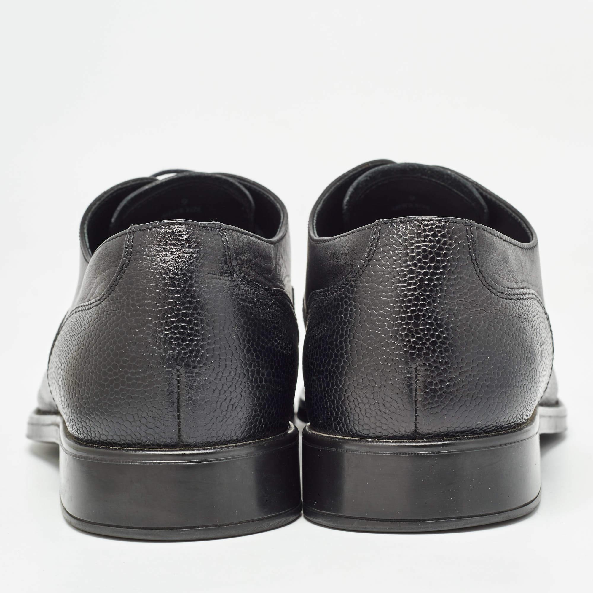 Tod's Black Leather Lace Up Oxfords Size 43 1