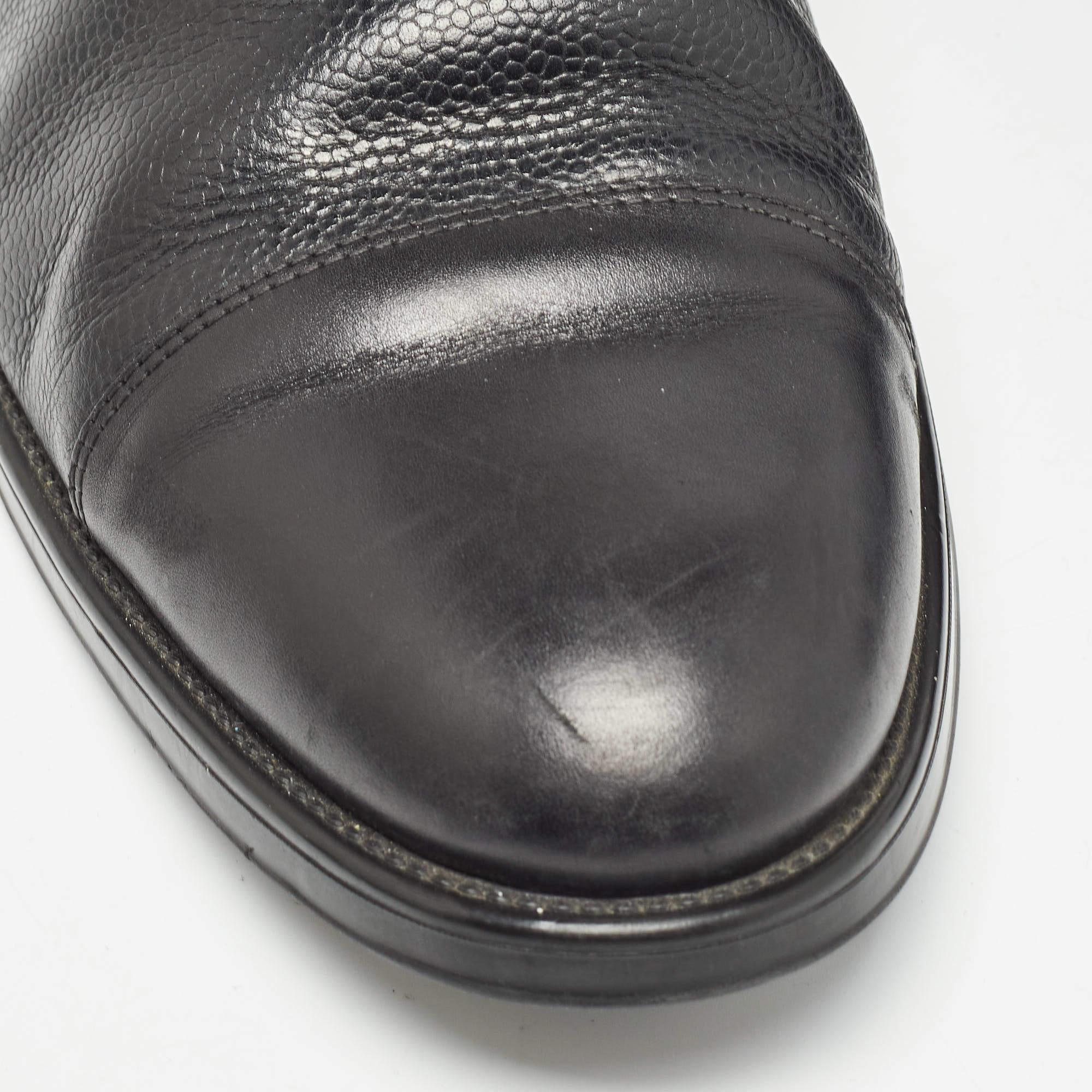 Tod's Black Leather Lace Up Oxfords Size 43 3