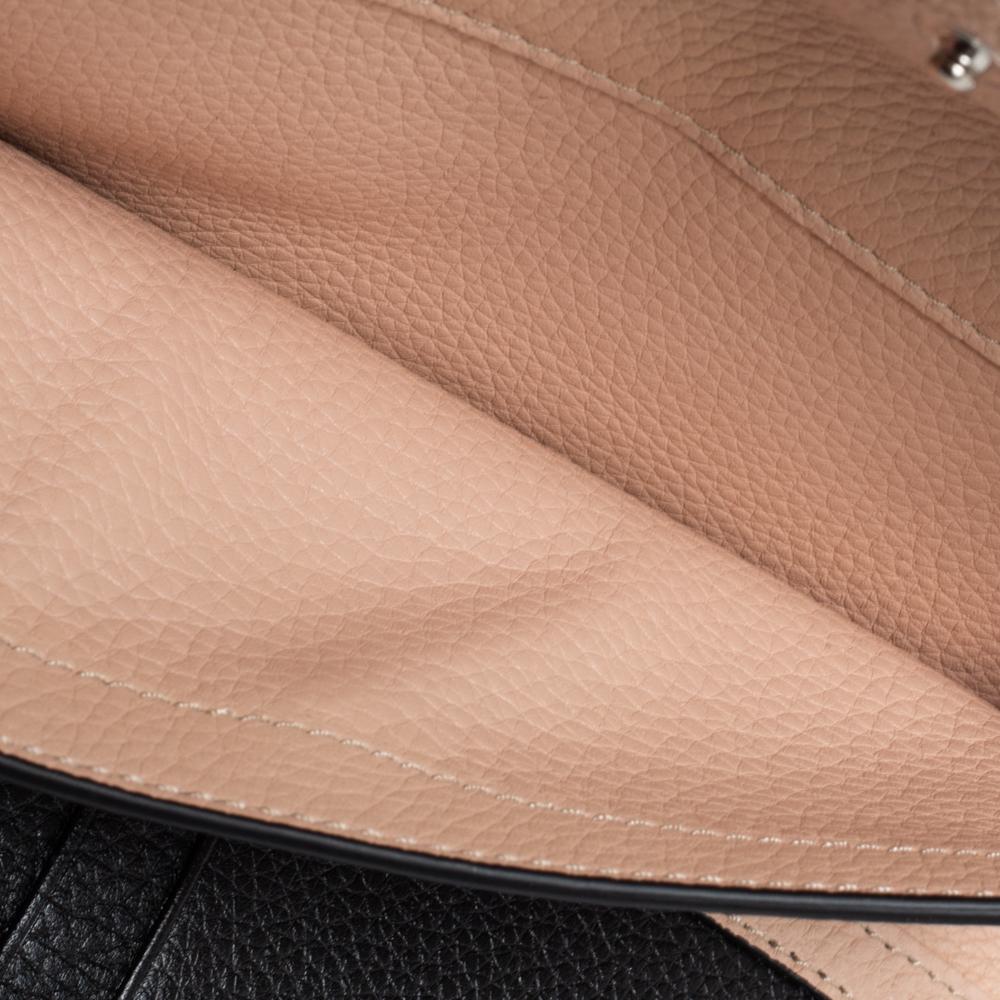 Tod's Black Leather Logo Flap Wallet 1