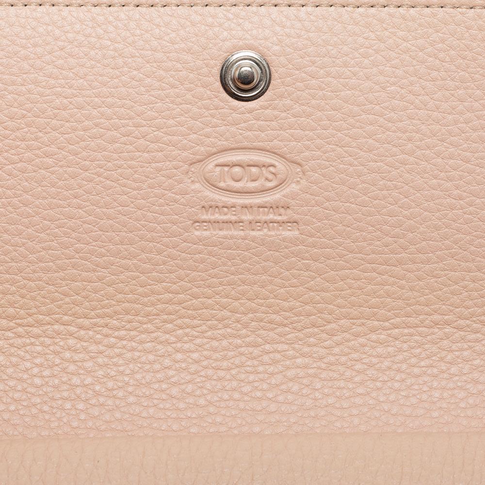Tod's Black Leather Logo Flap Wallet 3