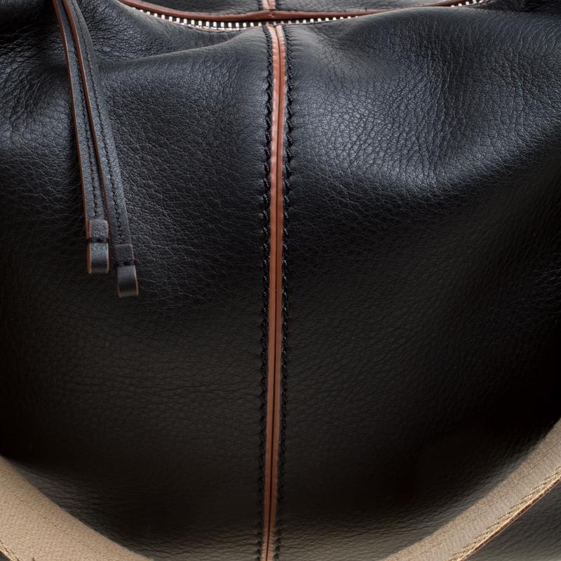 Tod's Black Leather Medium Miky Top Handle Shoulder Bag In New Condition In Dubai, Al Qouz 2