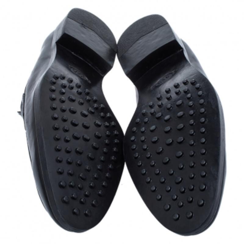 Tod's Penny Loafers aus schwarzem Leder, Größe 44,5 im Angebot 2