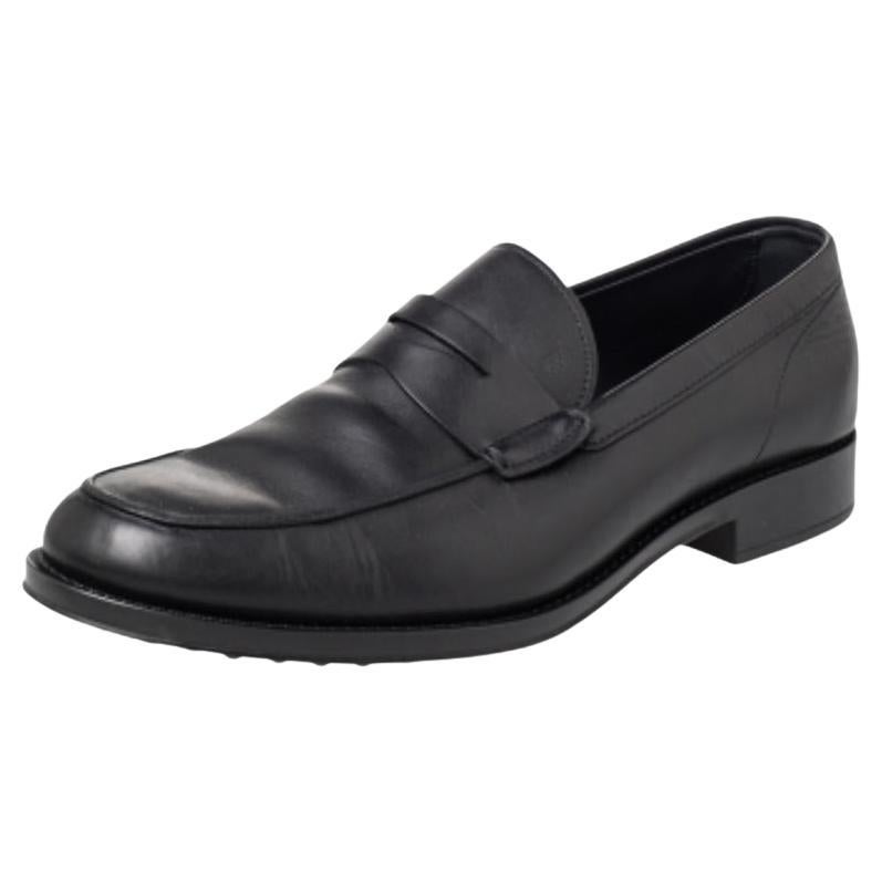 Mocasines Tod's Slip On de piel negra talla 45