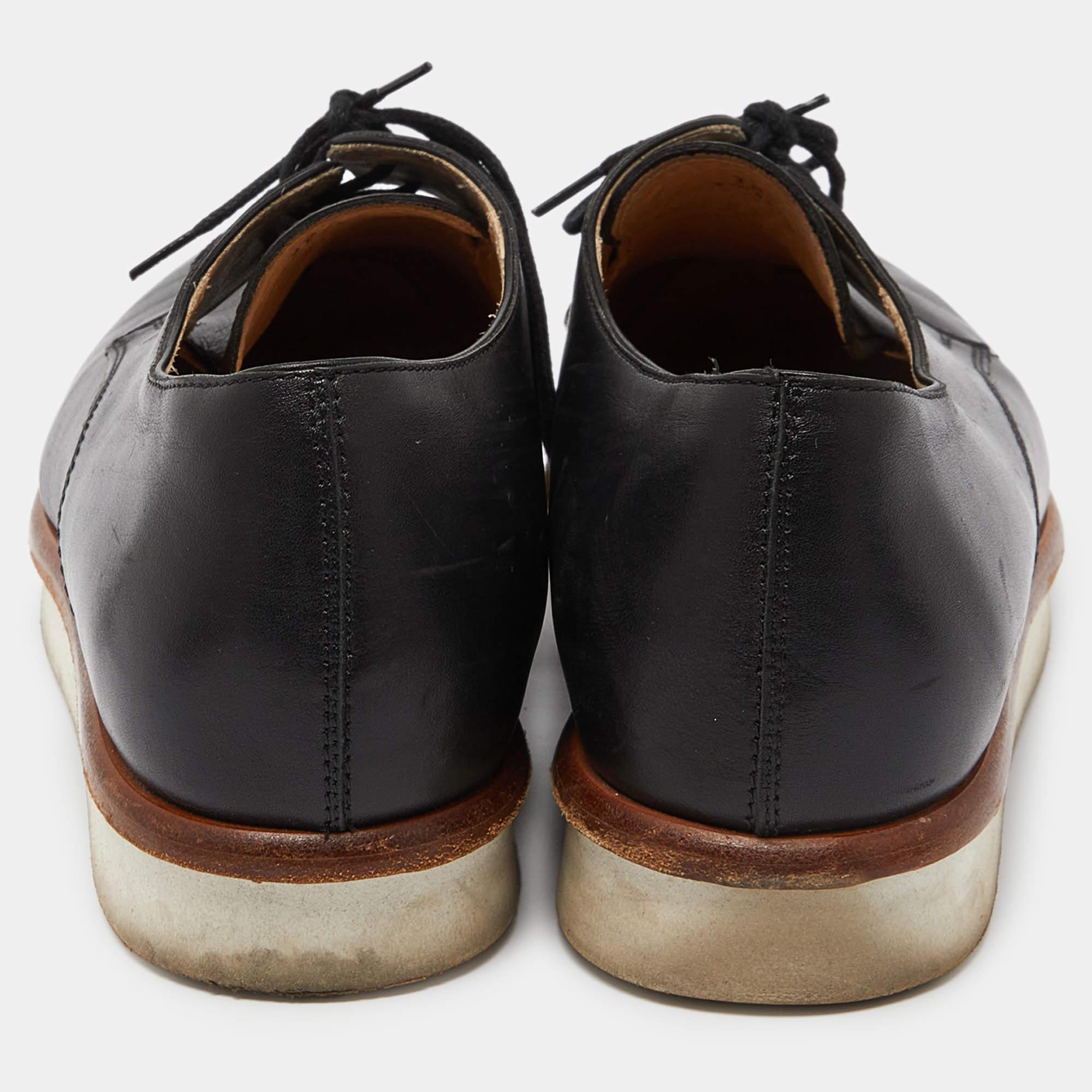 Tod's Black Leather Platform Oxfords Size 38 For Sale 1