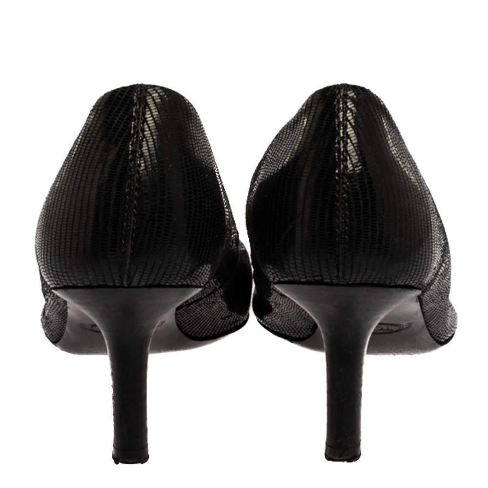 Tod's Black Leather Pumps Size 38.5 1