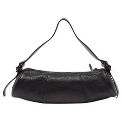 Used Tod's Black Leather Shoulder Bag