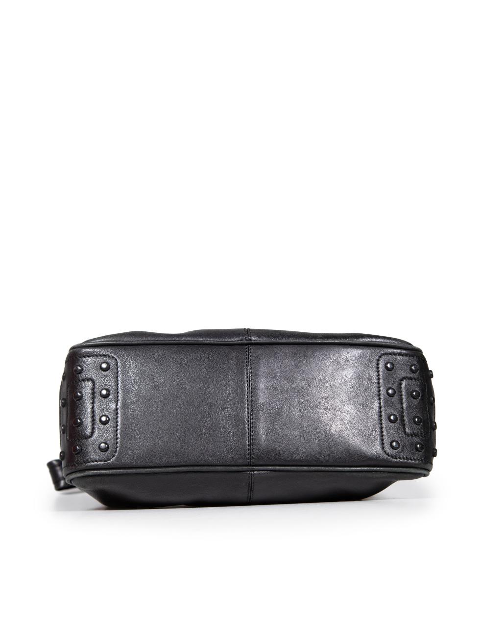 Women's Tod's Black Leather Shoulder Mini Bag