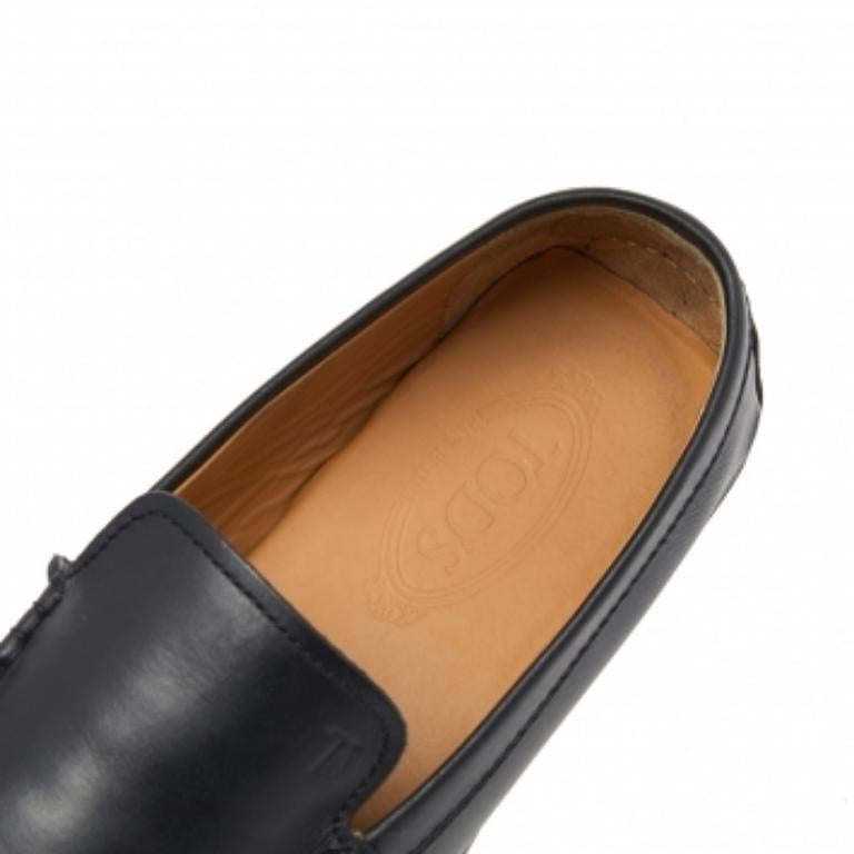 Mocasines Tod's Slip On Piel Negro Talla 42 1