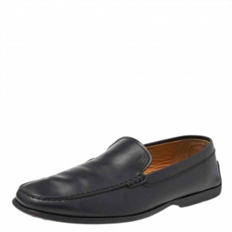 Mocasines Tod's Slip On Piel Negro Talla 42 2