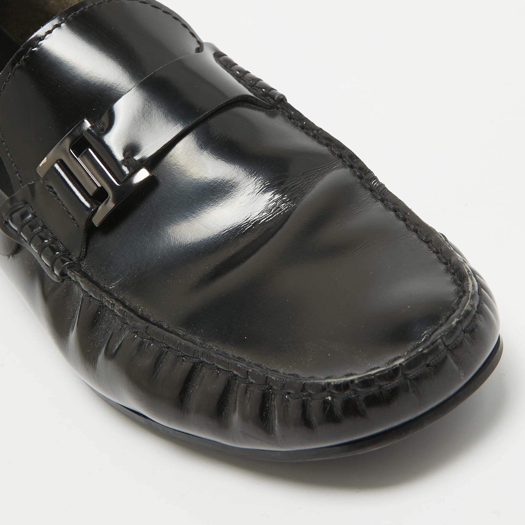 Tod's Black Leather Slip On Loafers Size 43 3