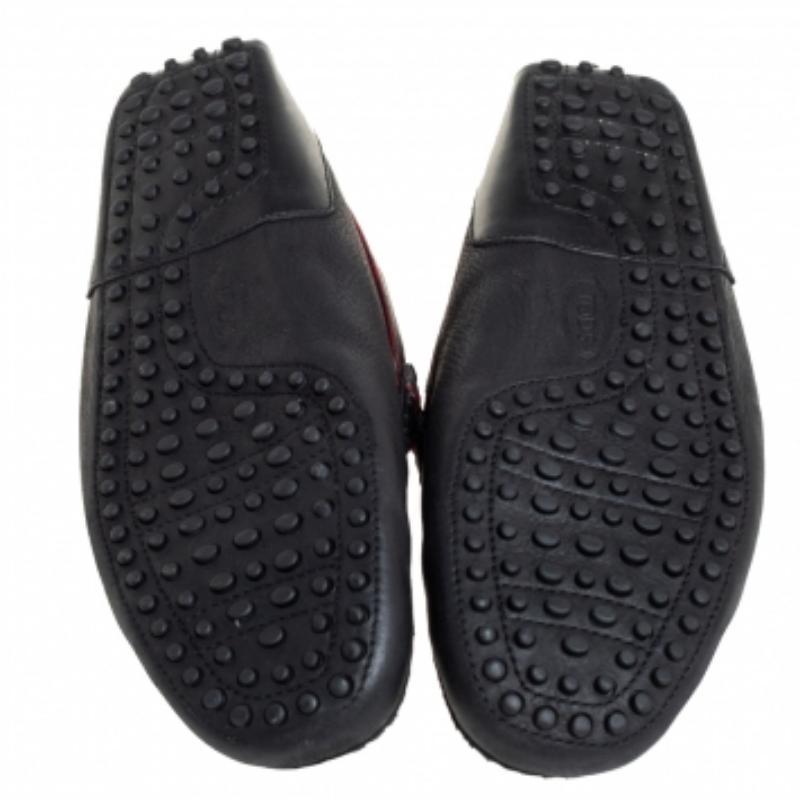 Tod's Black Leather Slip On Loafers Size 43 For Sale 3