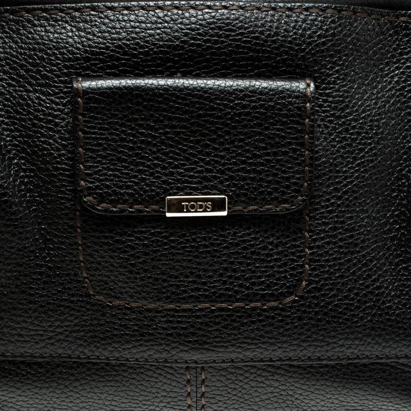 Tod's Black Leather Tote 2