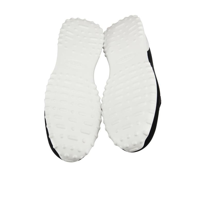 Women's Tod's Black Neoprene Double T Loafers Size IT 39.5 For Sale
