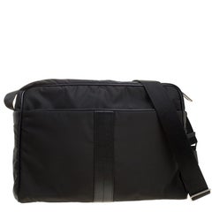 Tod's Black Nylon Pillow Tex Messenger Bag